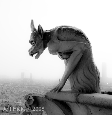 Another gargoyle on Notre Dame.  Jeff Hicks Photography